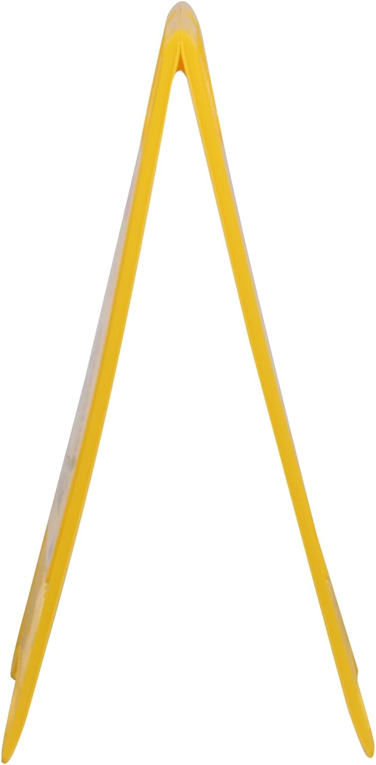 Caution "Wet Floor" Sign, Bright Yellow Heavy-Duty, Slippery When Wet A-Frame Sign