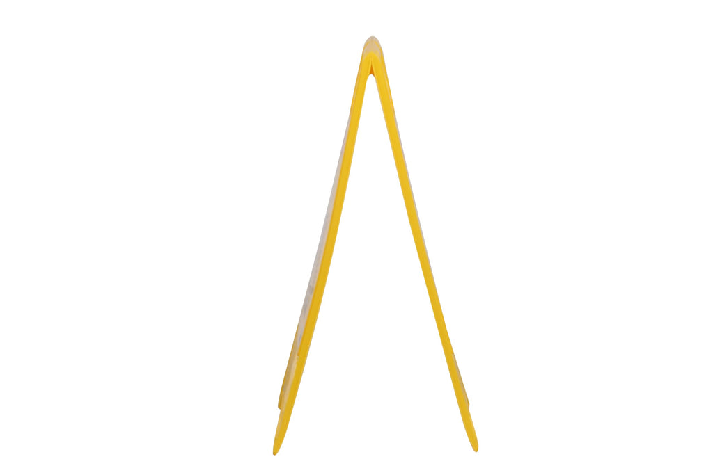 Caution "Wet Floor" Sign, Bright Yellow Heavy-Duty, Slippery When Wet A-Frame Sign