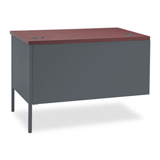 Metro Classic Series Workstation Return, Right, 42w x 24d x 29.5h, Mahogany/Charcoal