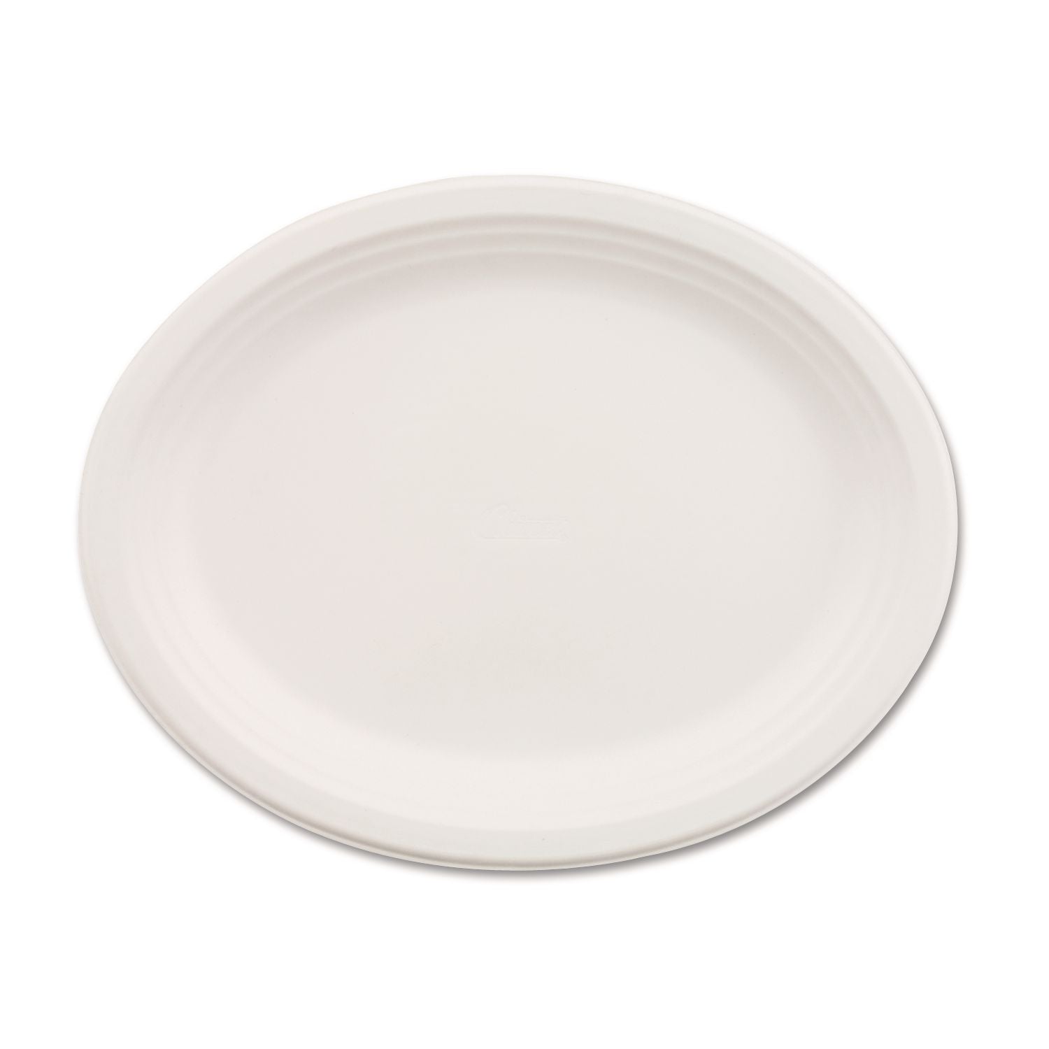 Classic Paper Dinnerware, Oval Platter, 9.75 x 12.5, White, 500/Carton