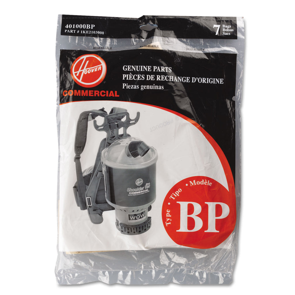 Disposable Paper Liner for Commercial Backpack Vacuum Cleaner, 7/Pack - 