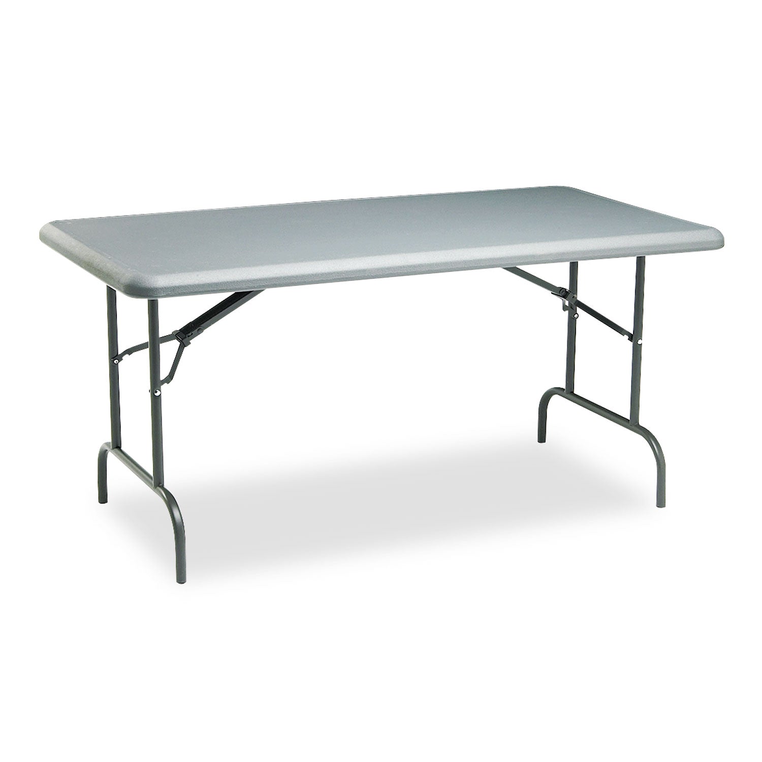 IndestrucTable Industrial Folding Table, Rectangular, 60" x 30" x 29", Charcoal - 