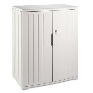 Rough n Ready Storage Cabinet, Two-Shelf, 36w x 22d x 46h, Platinum - 