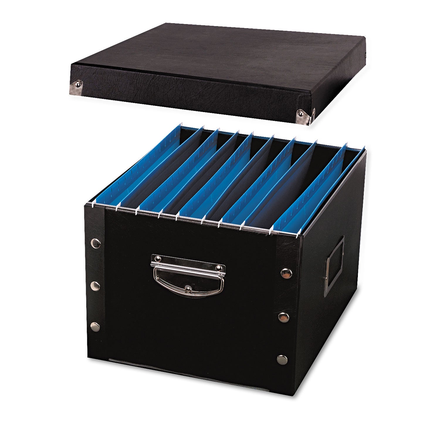 File Box, Letter/Legal Files, 16.25" x 9.75" x 13.25", Black - 