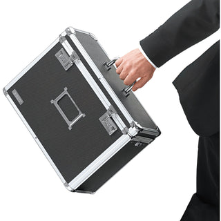 Locking File Chest, Letter Files, 13.75" x 7.25" x 12.25", Black - 