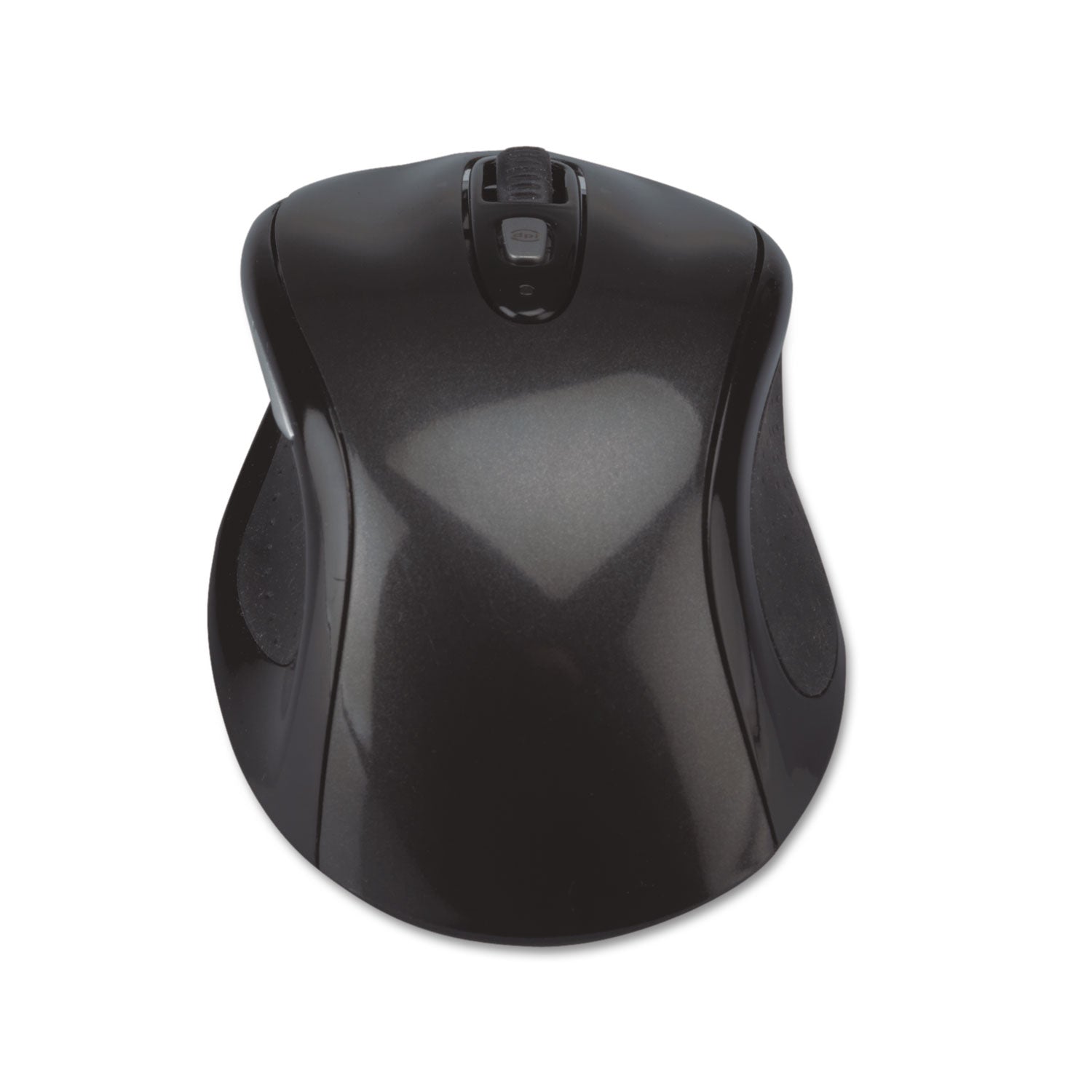 Wireless Optical Mouse with USB-A, 2.4 GHz Frequency/32 ft Wireless Range, Left/Right Hand Use, Gray/Black - 