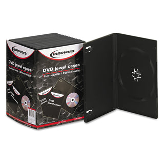 Standard DVD Case, Black, 10/Pack - 