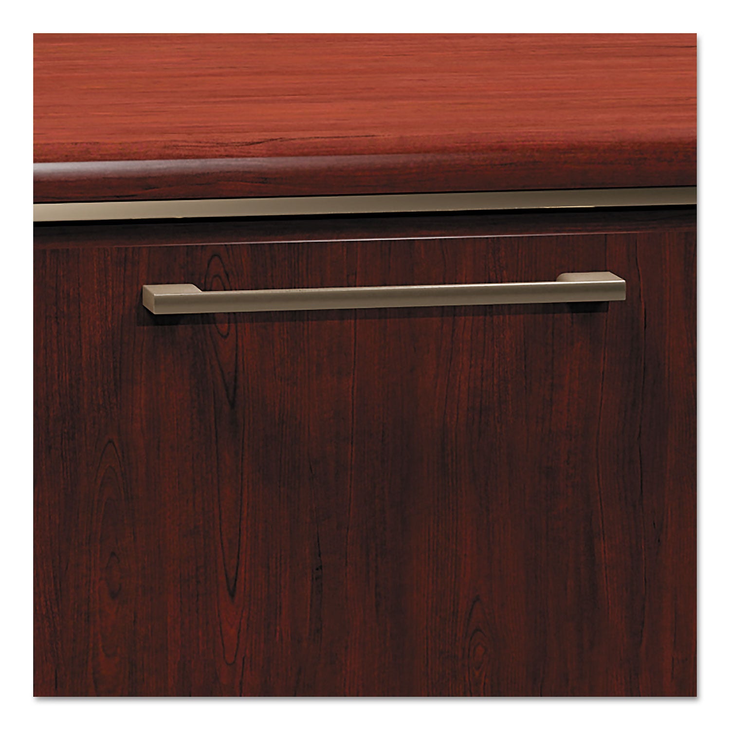 Enterprise Collection L-Desk Surface, 70.13" X 70.13" X 29.75", Harvest Cherry, (box 2 Of 2) - 