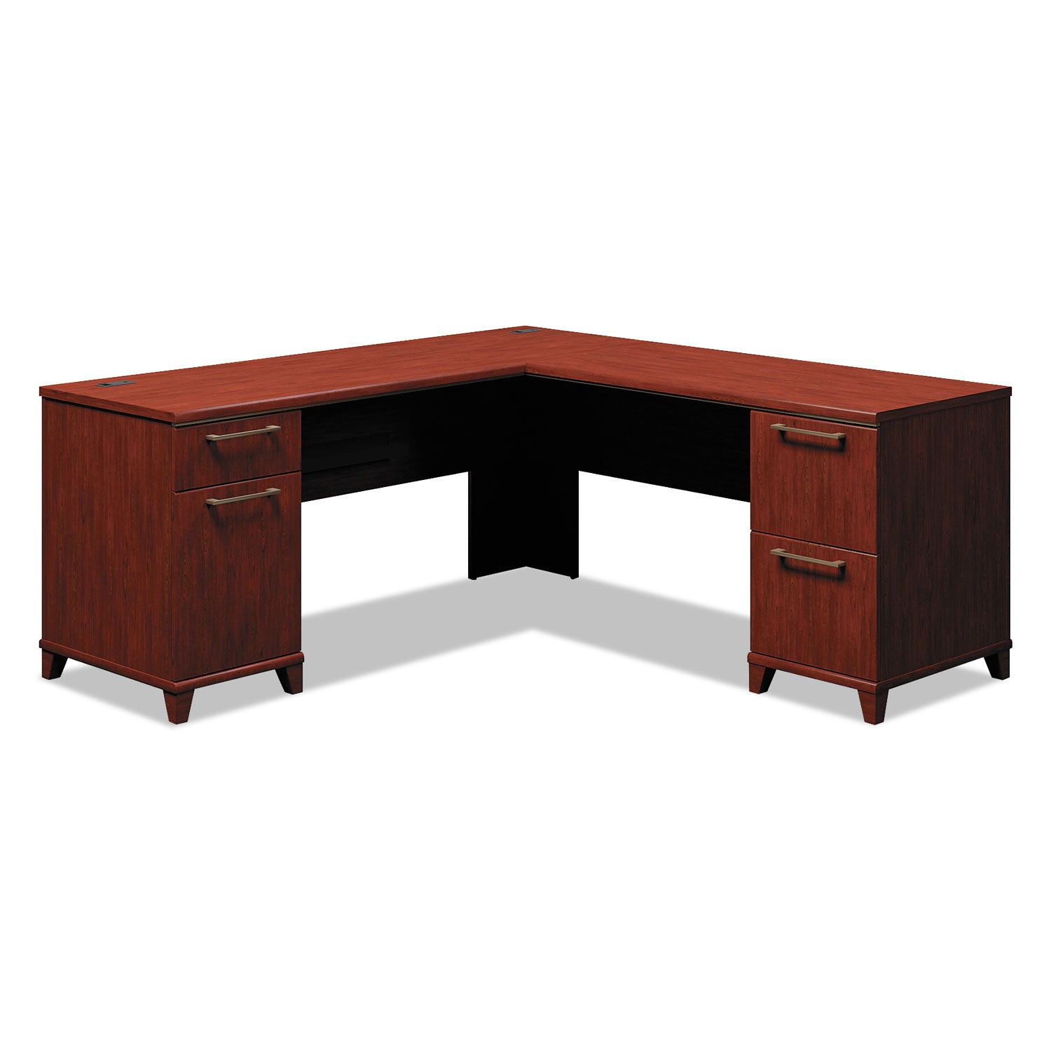 Enterprise Collection L-Desk Surface, 70.13" X 70.13" X 29.75", Harvest Cherry, (box 2 Of 2)