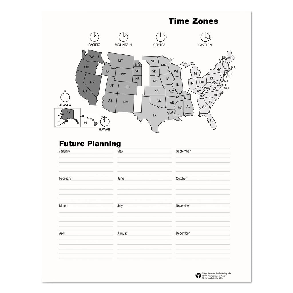 Recycled Professional Weekly Planner, 15-Minute Appts, 11 x 8.5, Black Wirebound Soft Cover, 12-Month (Aug-July): 2023-2024 - 
