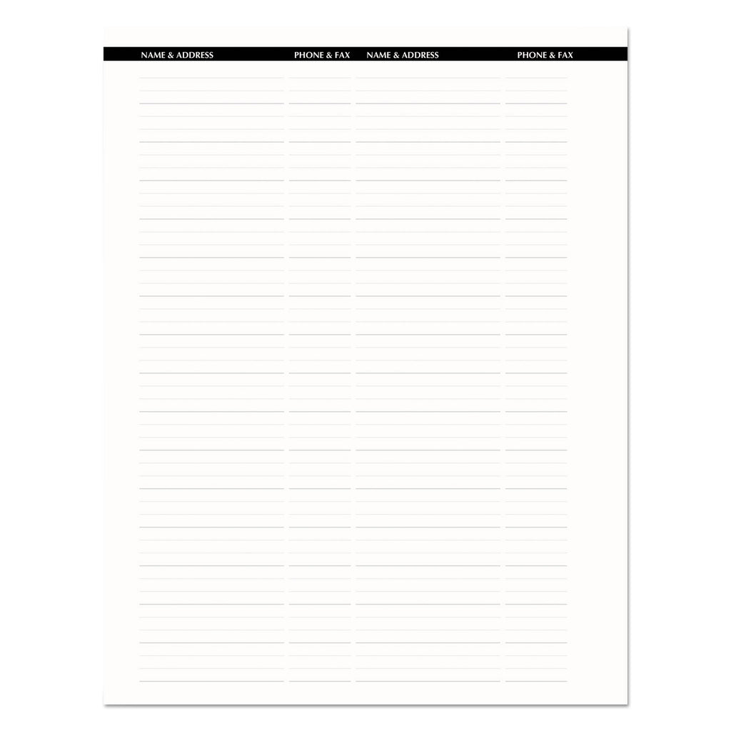 Recycled Professional Weekly Planner, 15-Minute Appts, 11 x 8.5, Black Wirebound Soft Cover, 12-Month (Aug-July): 2023-2024 - 