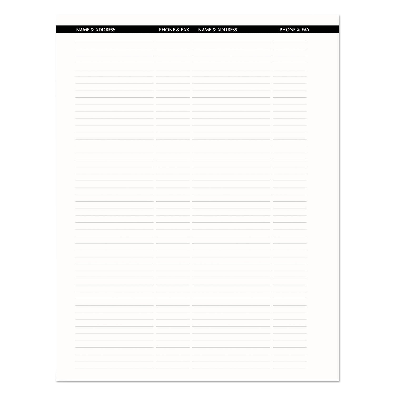 Recycled Professional Weekly Planner, 15-Minute Appts, 11 x 8.5, Black Wirebound Soft Cover, 12-Month (Aug-July): 2023-2024 - 