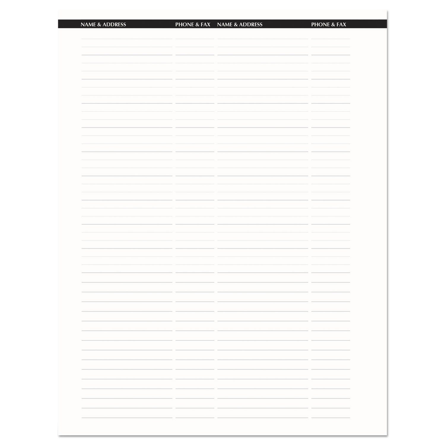 Recycled Professional Weekly Planner, 15-Minute Appts, 11 x 8.5, Black Wirebound Soft Cover, 24-Month (Jan-Dec): 2024-2025 - 