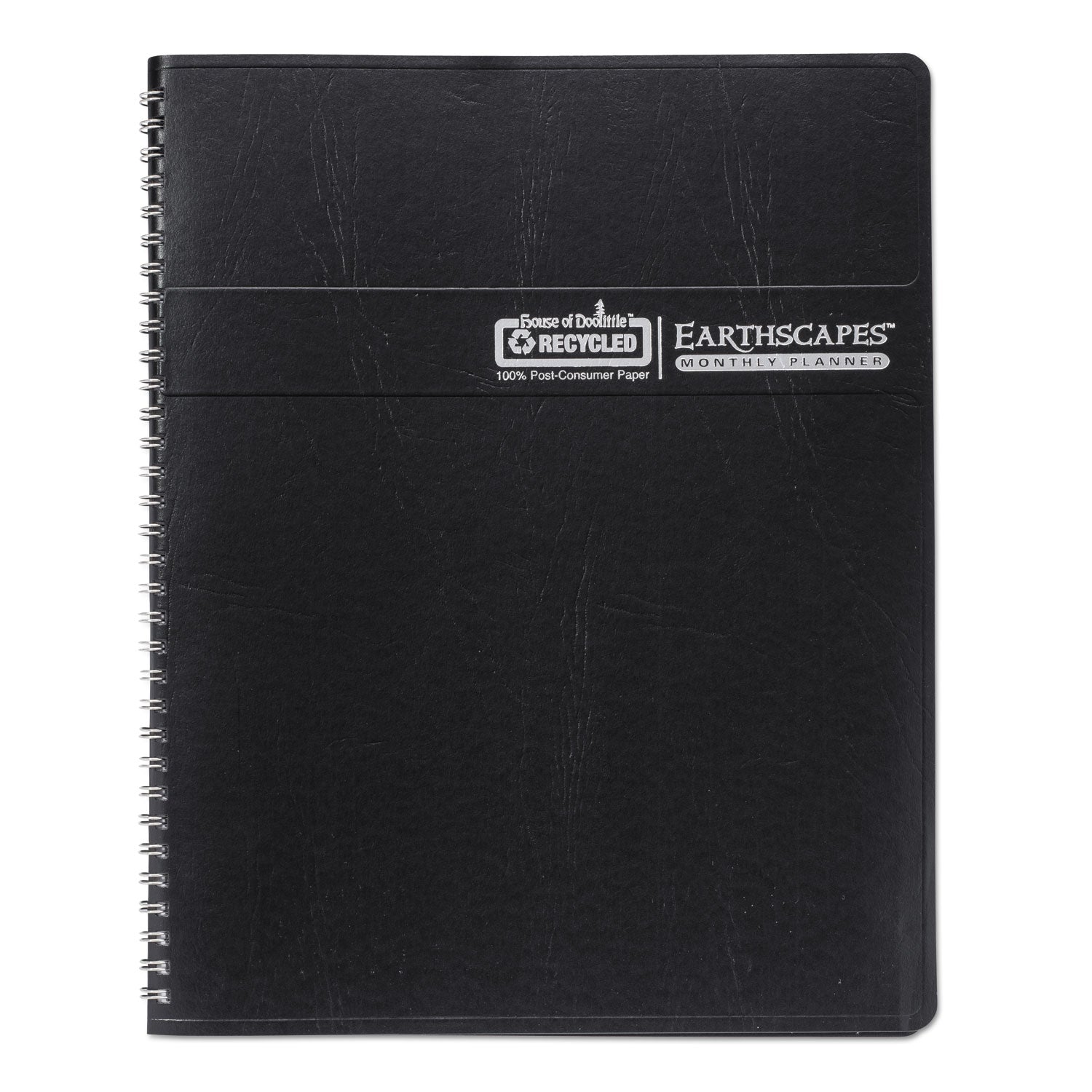 Earthscapes Recycled Ruled Monthly Planner, Landscapes Color Photos, 11 x 8.5, Black Cover, 14-Month (Dec-Jan): 2023-2025