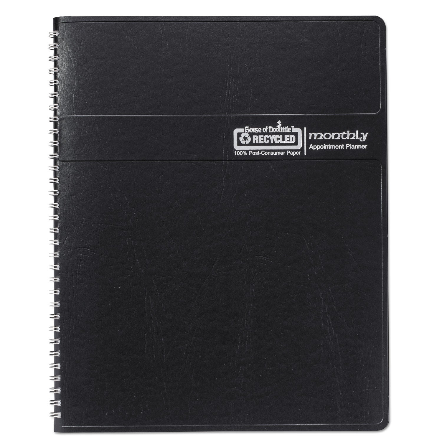 14-Month Recycled Ruled Monthly Planner, 8.75 x 6.78, Black Cover, 14-Month (Dec to Jan): 2023 to 2025