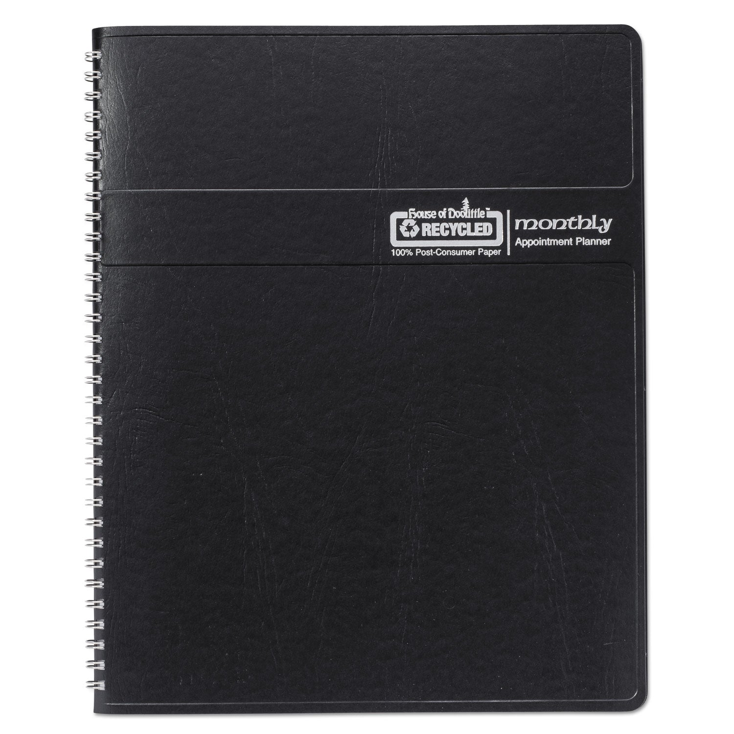 14-Month Recycled Ruled Monthly Planner, 11 x 8.5, Black Cover, 14-Month (Dec to Jan): 2023 to 2025 - 