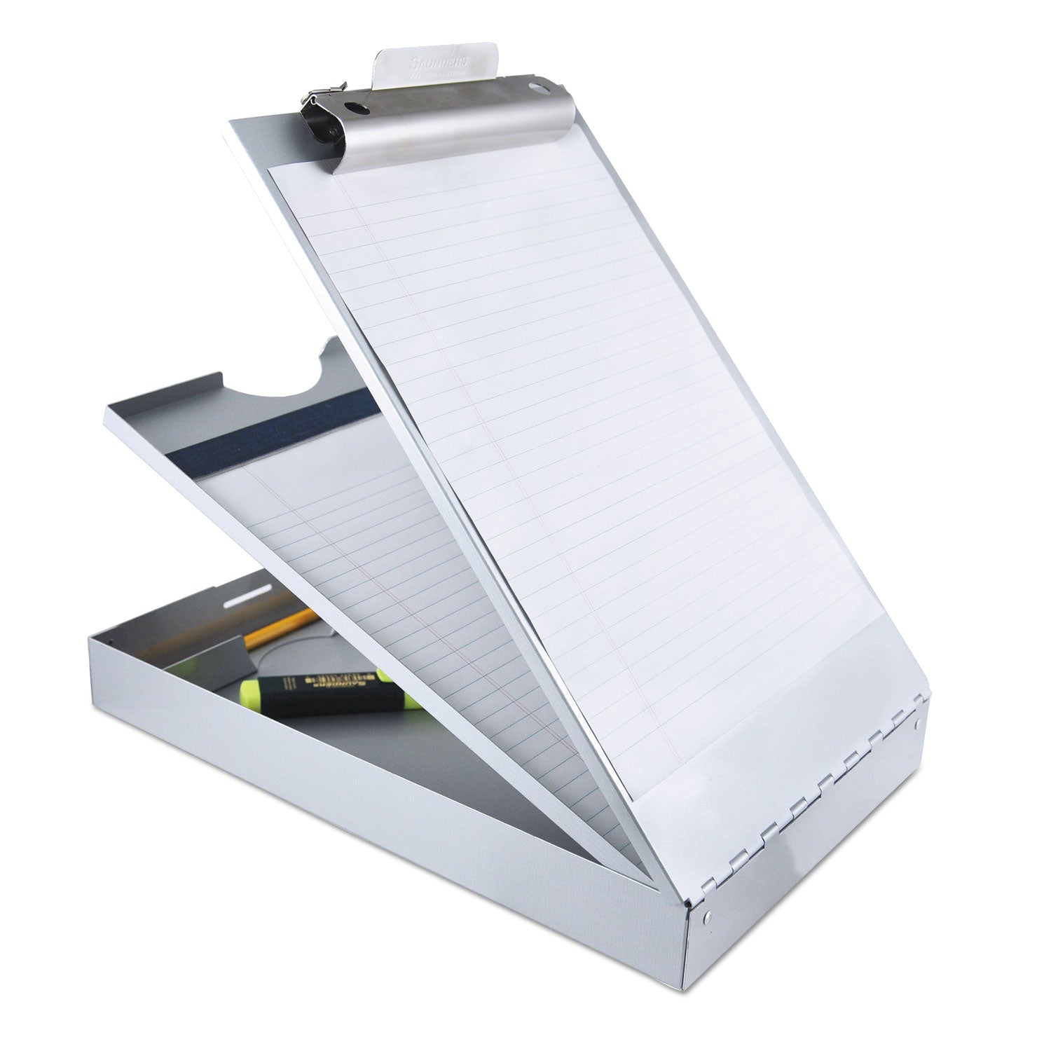 Cruiser Mate Aluminum Storage Clipboard, 1.5" Clip Capacity, Holds 8.5 x 11 Sheets, Silver - 