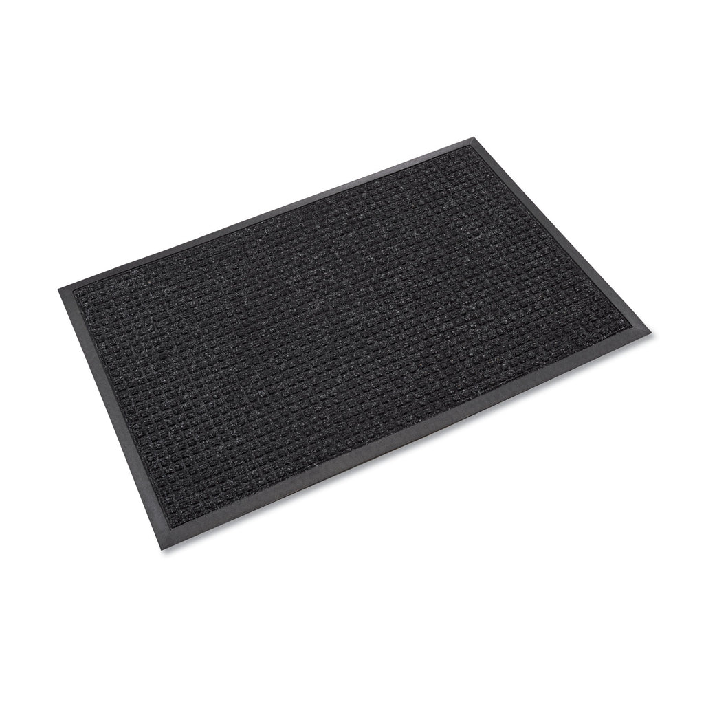 Super-Soaker Wiper Mat with Gripper Bottom, Polypropylene, 36 x 120, Charcoal - 