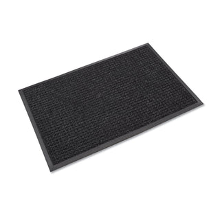 Super-Soaker Wiper Mat with Gripper Bottom, Polypropylene, 36 x 120, Charcoal - 