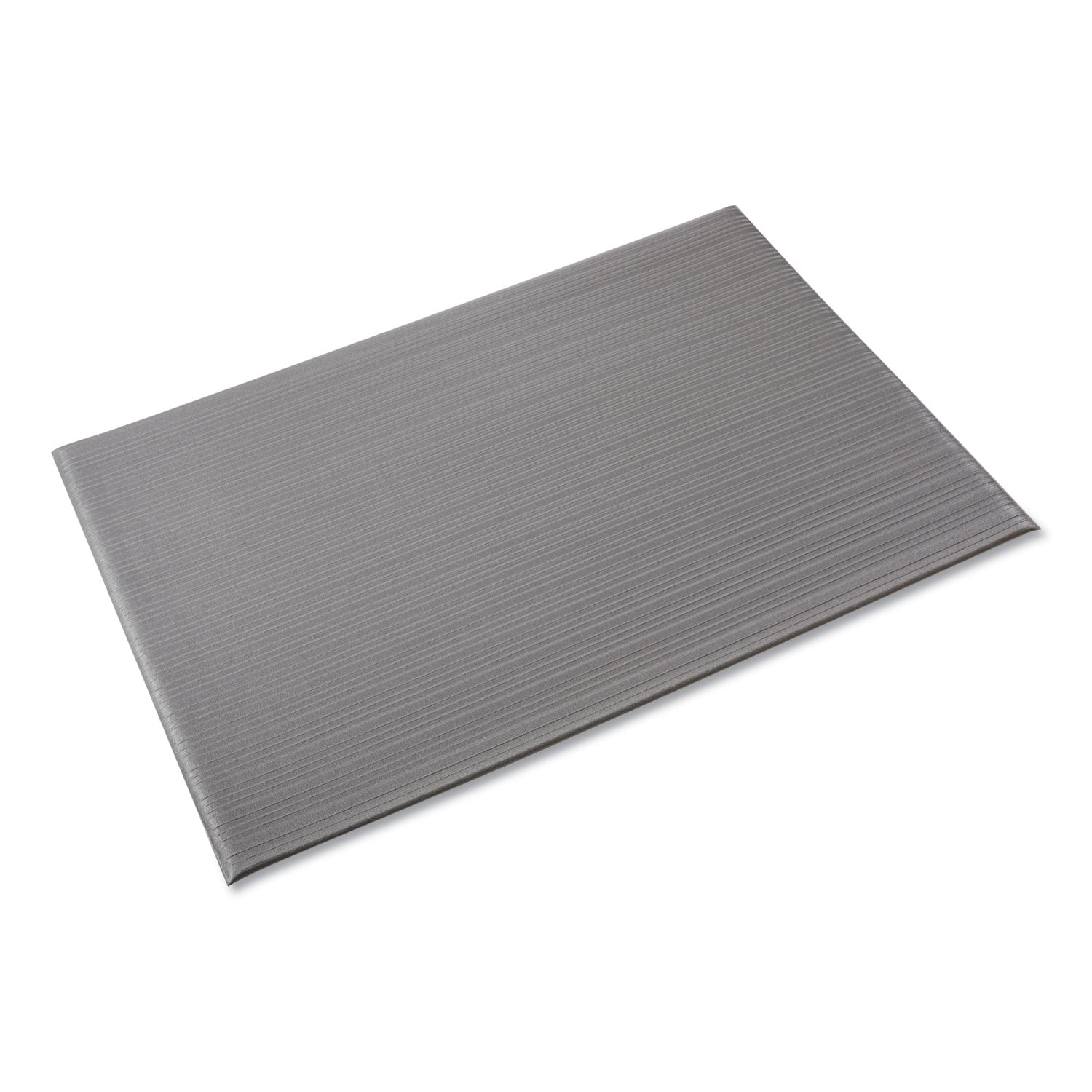 Ribbed Anti-Fatigue Mat, Vinyl, 36 x 120, Gray - 