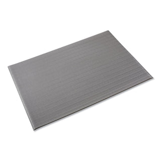 Ribbed Anti-Fatigue Mat, Vinyl, 36 x 120, Gray - 