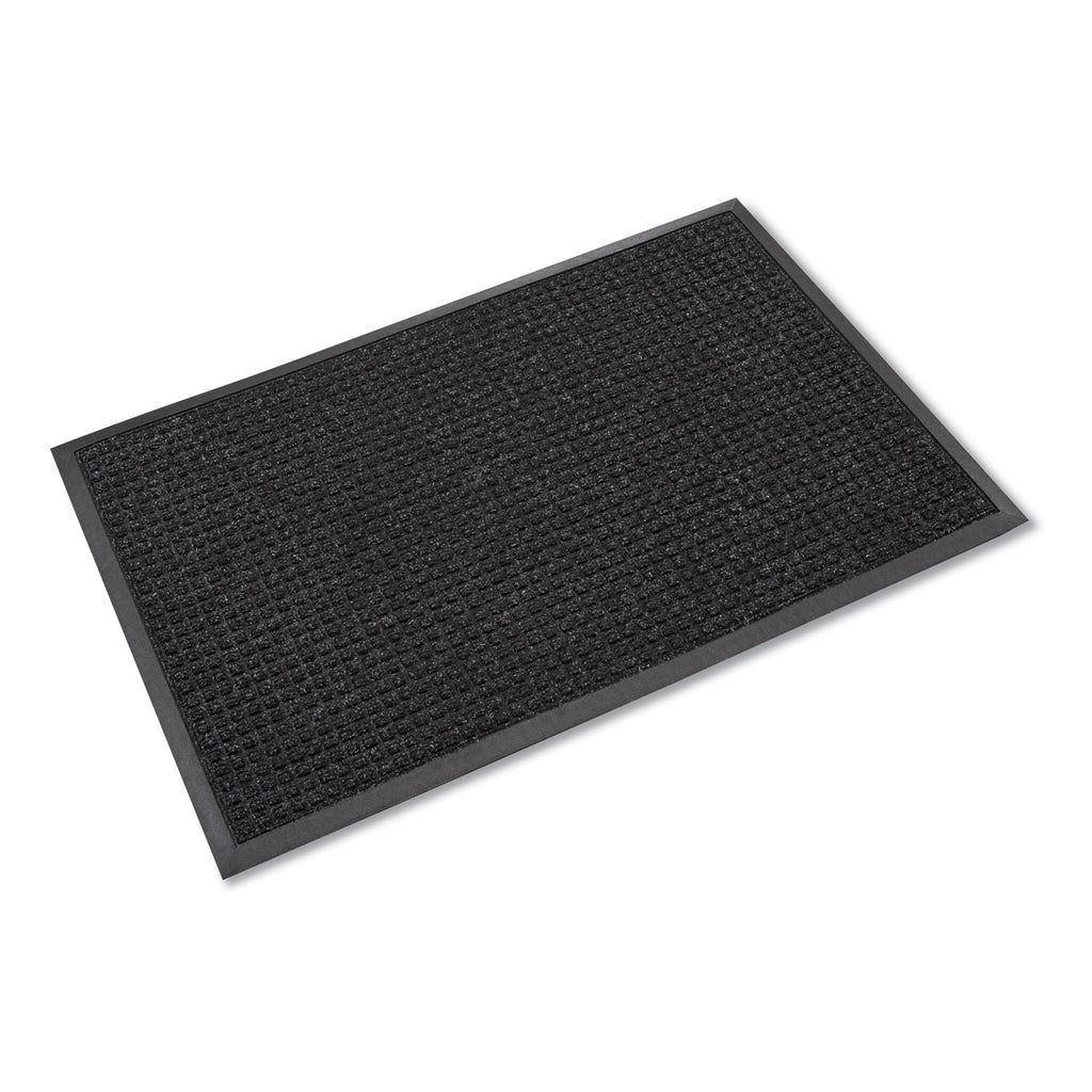 Super-Soaker Wiper Mat with Gripper Bottom, Polypropylene, 46 x 72, Charcoal - 