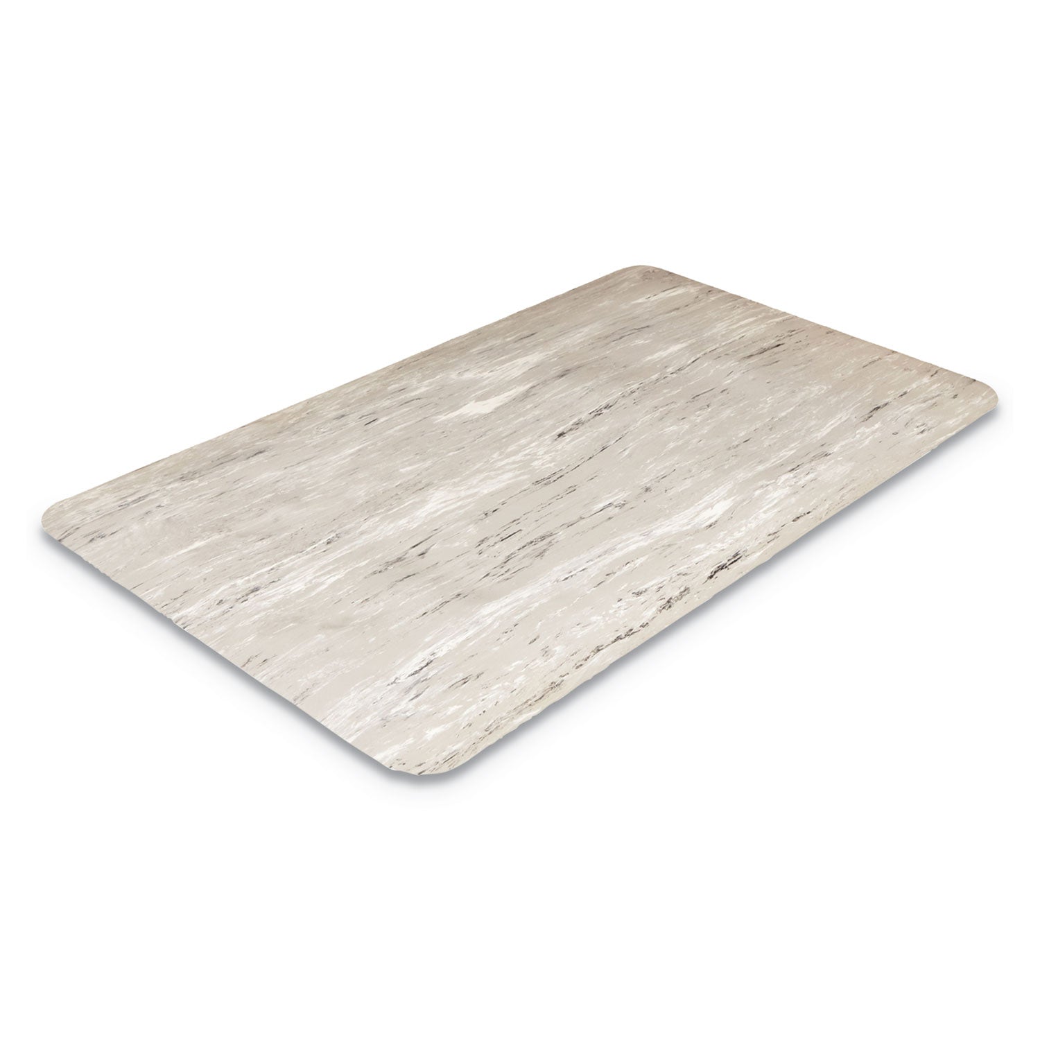 Cushion-Step Marbleized Rubber Mat, 36 x 72, Gray - 