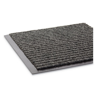 Needle Rib Wipe and Scrape Mat, Polypropylene, 48 x 72, Gray - 