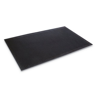 Crown-Tred Indoor/Outdoor Scraper Mat, Rubber, 43.75 x 66.75, Black - 1