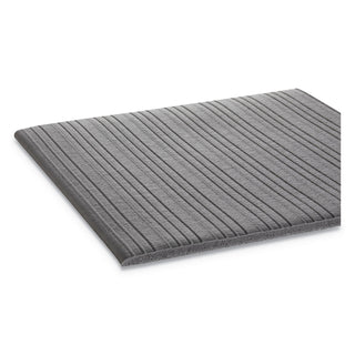 Ribbed Anti-Fatigue Mat, Vinyl, 36 x 60, Gray - 