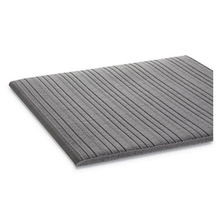 Ribbed Anti-Fatigue Mat, Vinyl, 36 x 120, Gray