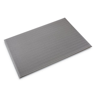 Ribbed Anti-Fatigue Mat, Vinyl, 36 x 60, Gray - 