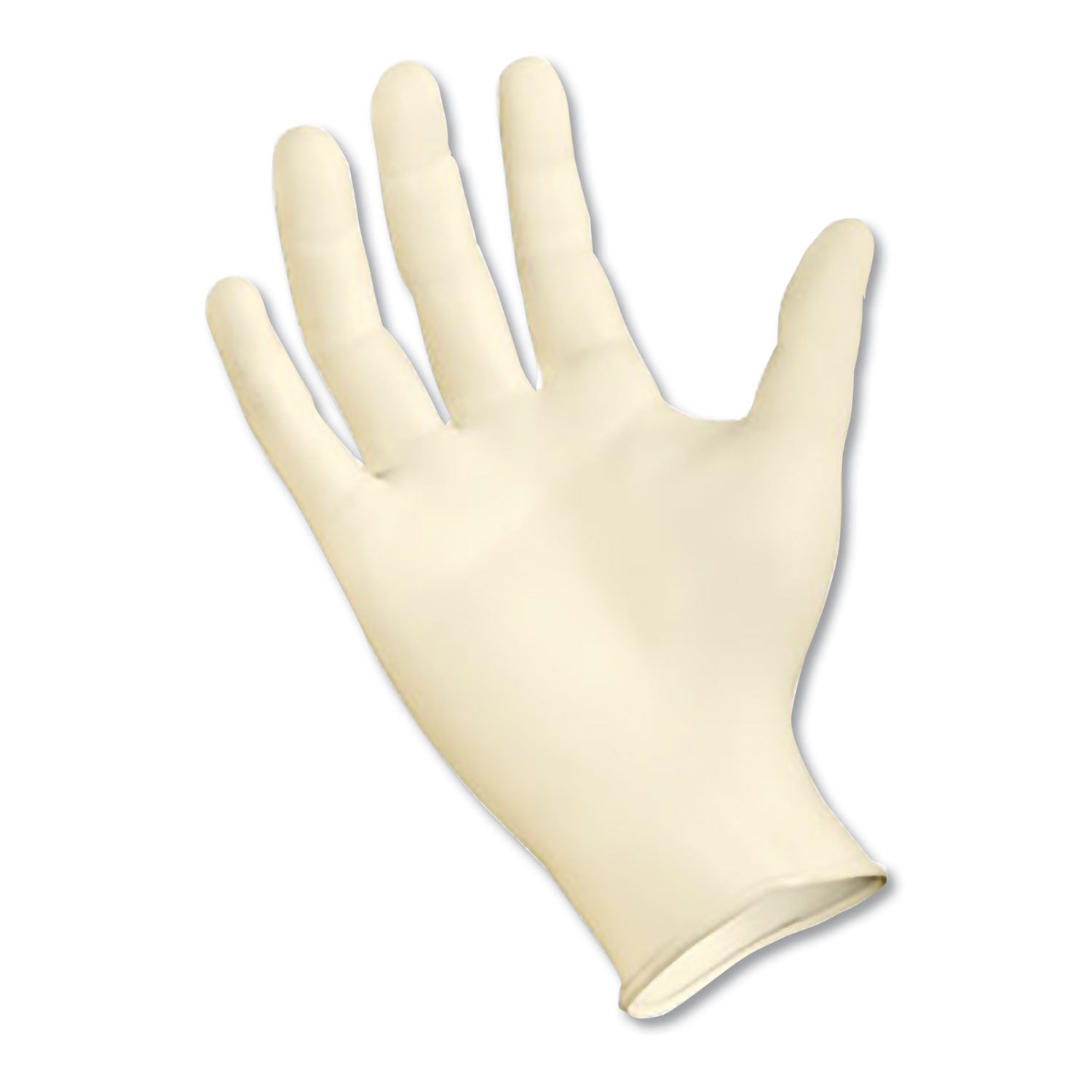 Powder-Free Latex Exam Gloves, Medium, Natural, 4.8 mil, 100/Box, 10 Boxes/Carton - 