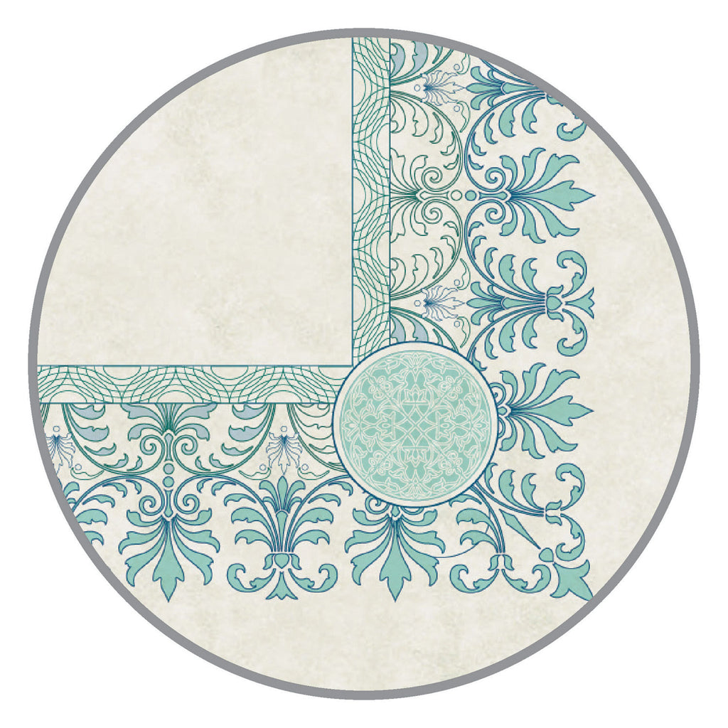 Parchment Certificates, Academic, 8.5 x 11, Ivory with Green/Blue Border, 25/Pack - 