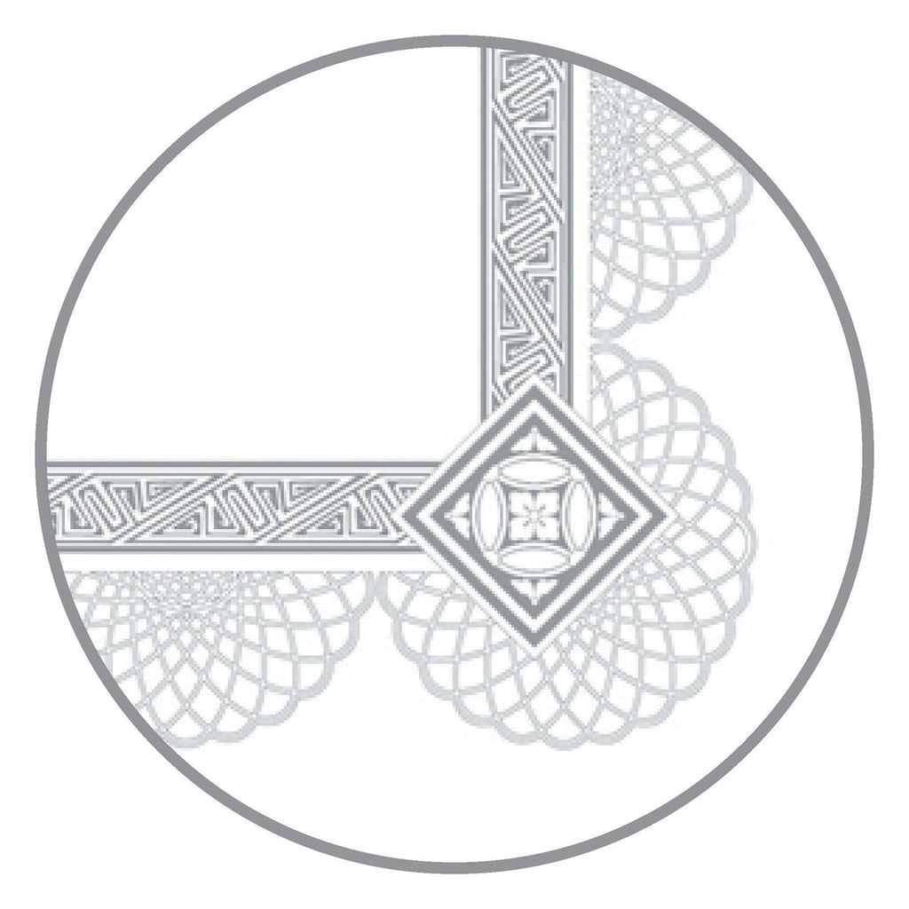 Premium Certificates, 8.5 x 11, White/Silver with Spiro Silver Foil Border,15/Pack