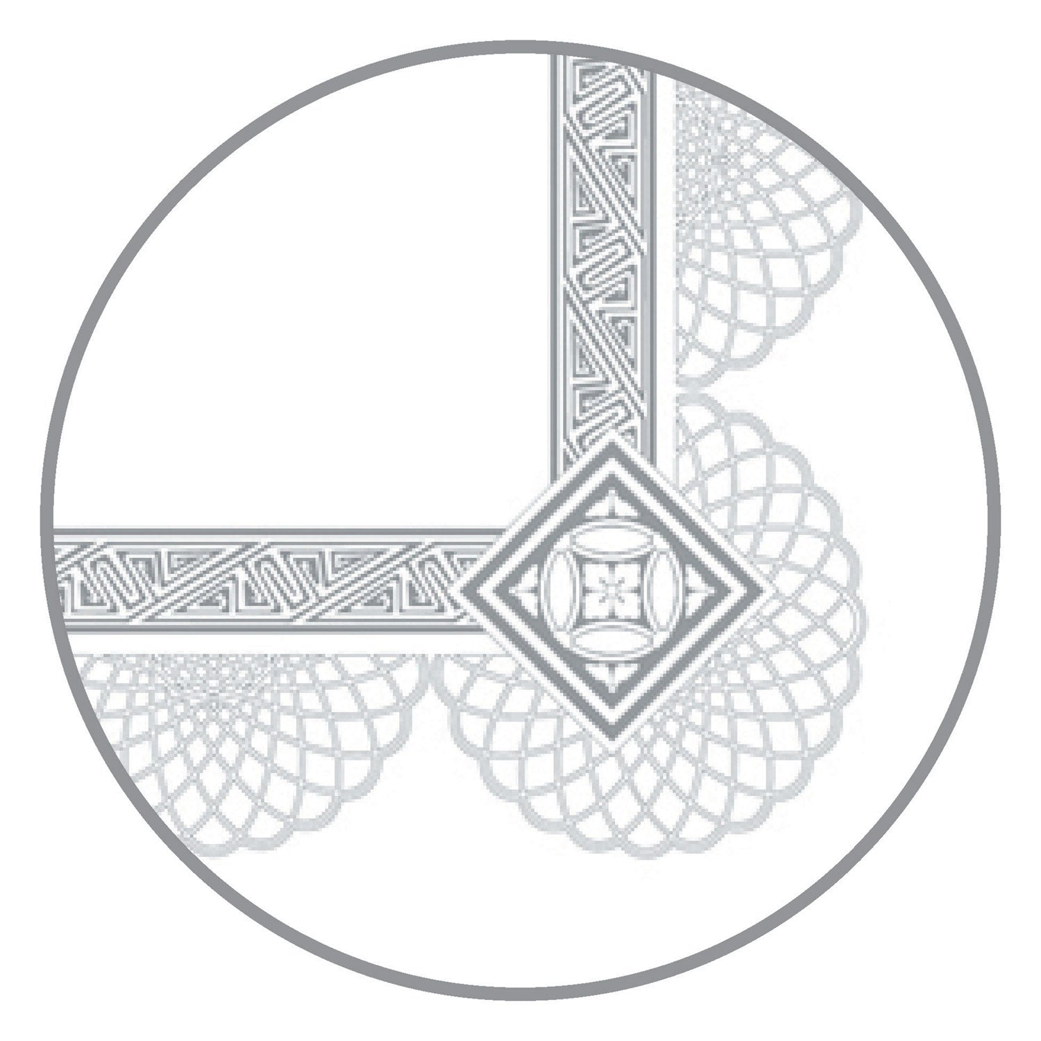 Premium Certificates, 8.5 x 11, White/Silver with Spiro Silver Foil Border,15/Pack