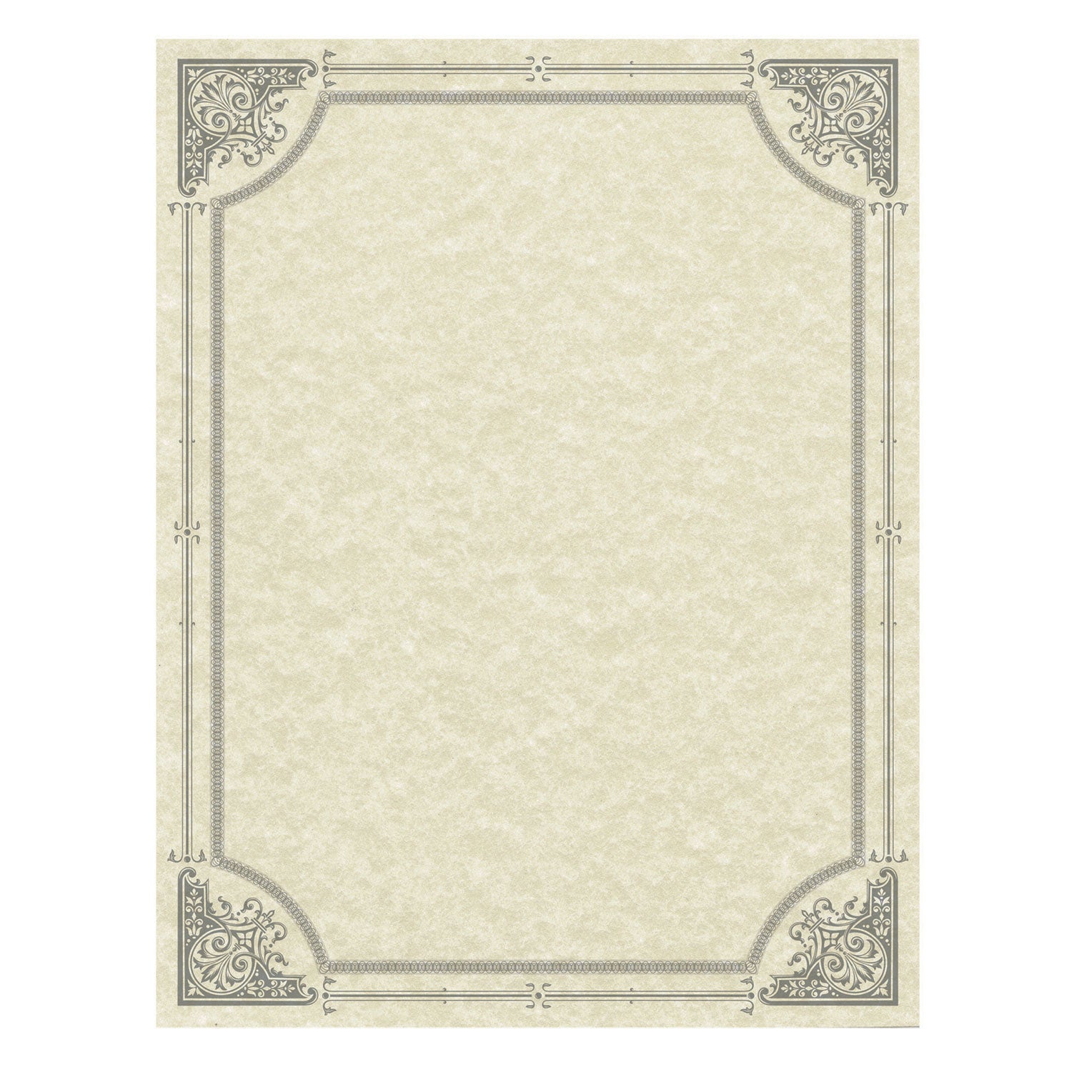 parchment-certificates-vintage-85-x-11-ivory-with-silver-foil-border-50-pack_sou91360 - 1