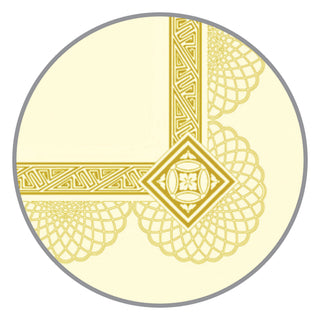Premium Certificates, 8.5 x 11, Ivory/Gold with Spiro Gold Foil Border,15/Pack - 