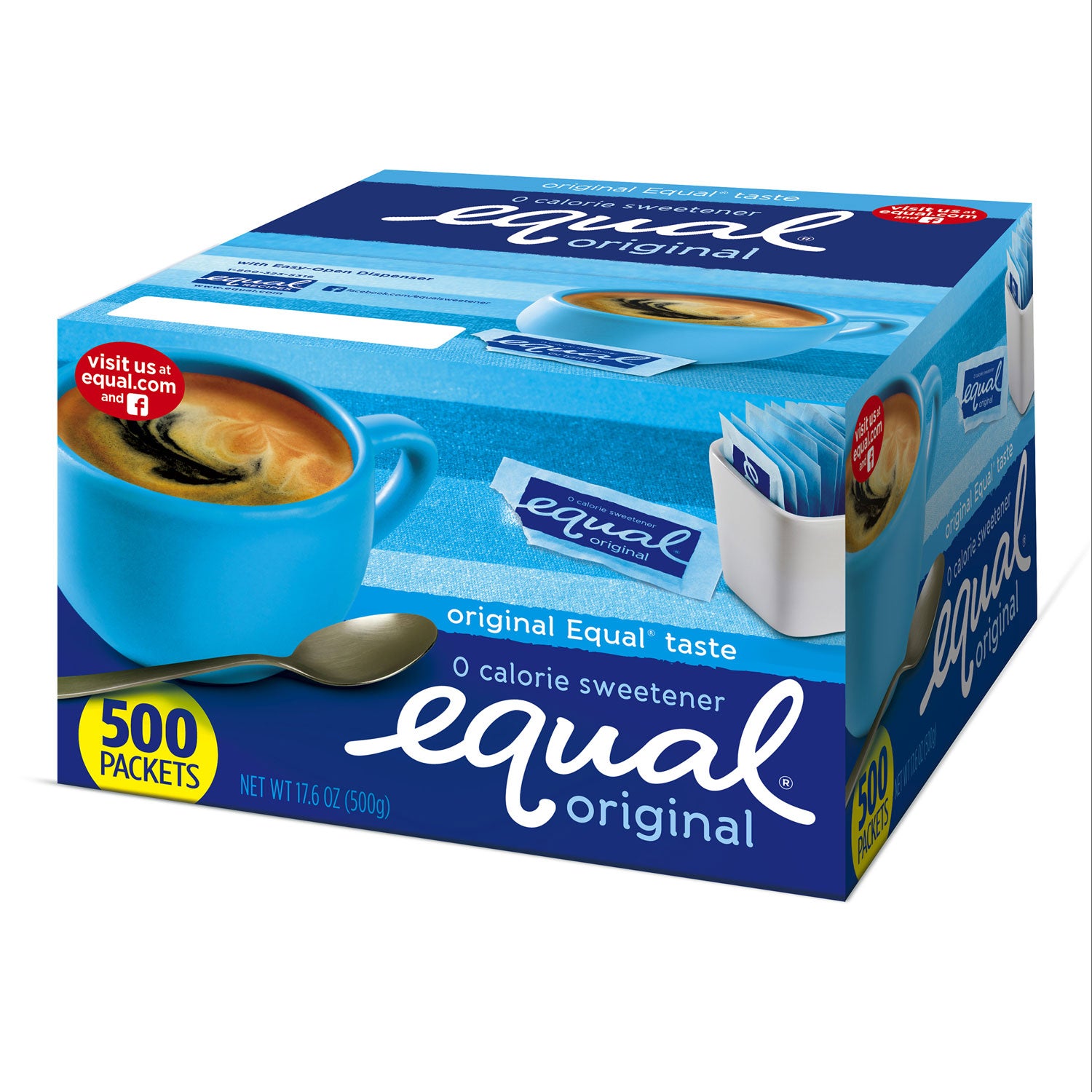 Zero Calorie Sweetener, 0.035 oz Packets, 500/Box