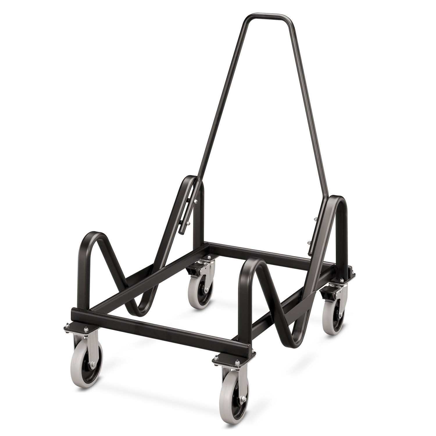 Olson Stacker Series Cart, Metal, 21.38" x 35.5" x 37", Black - 