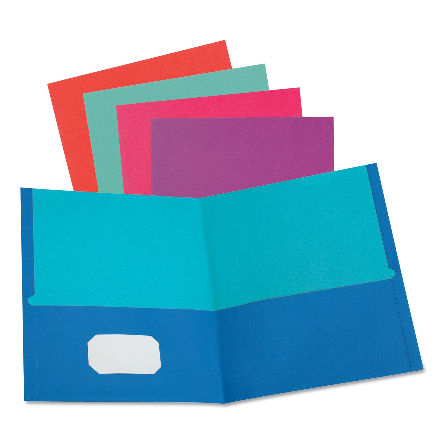 twisted-twin-textured-pocket-folders-100-sheet-capacity-11-x-85-assorted-solid-colors-10-pack_oxf51274 - 1