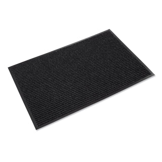 Needle Rib Wipe and Scrape Mat, Polypropylene, 36 x 60, Charcoal - 1