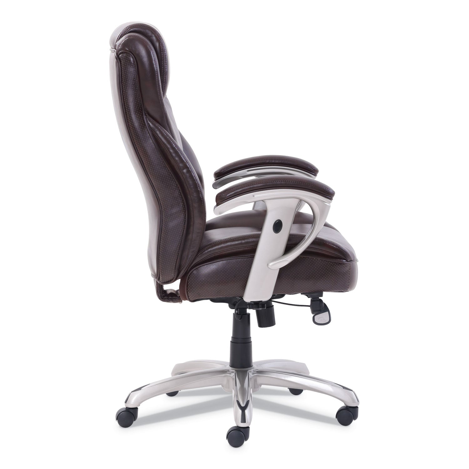 emerson-big-and-tall-task-chair-supports-up-to-400-lb-195-to-225-seat-height-brown-seat-back-silver-base_srj49416brw - 3