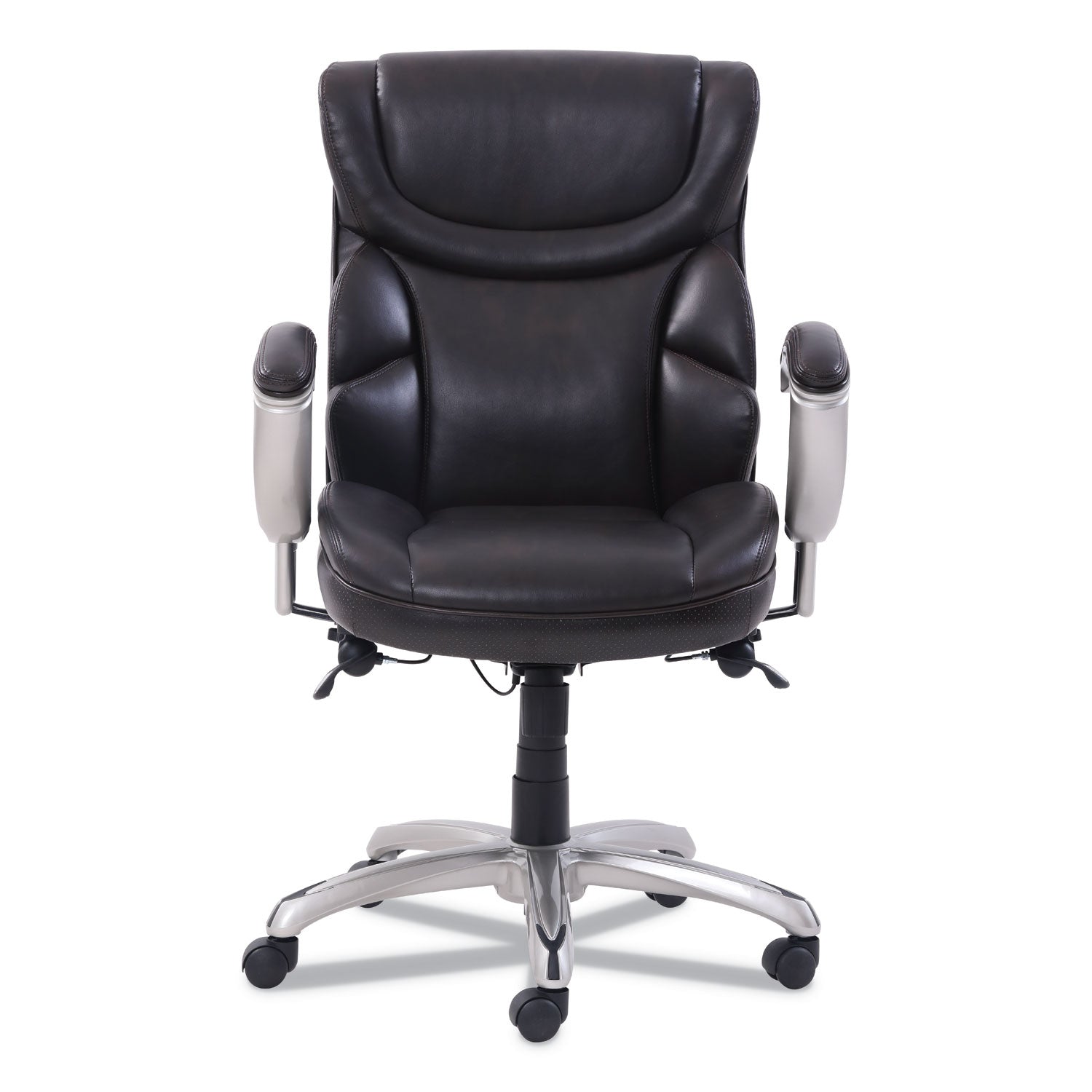 emerson-task-chair-supports-up-to-300-lb-1875-to-2175-seat-height-brown-seat-back-silver-base_srj49711brw - 2