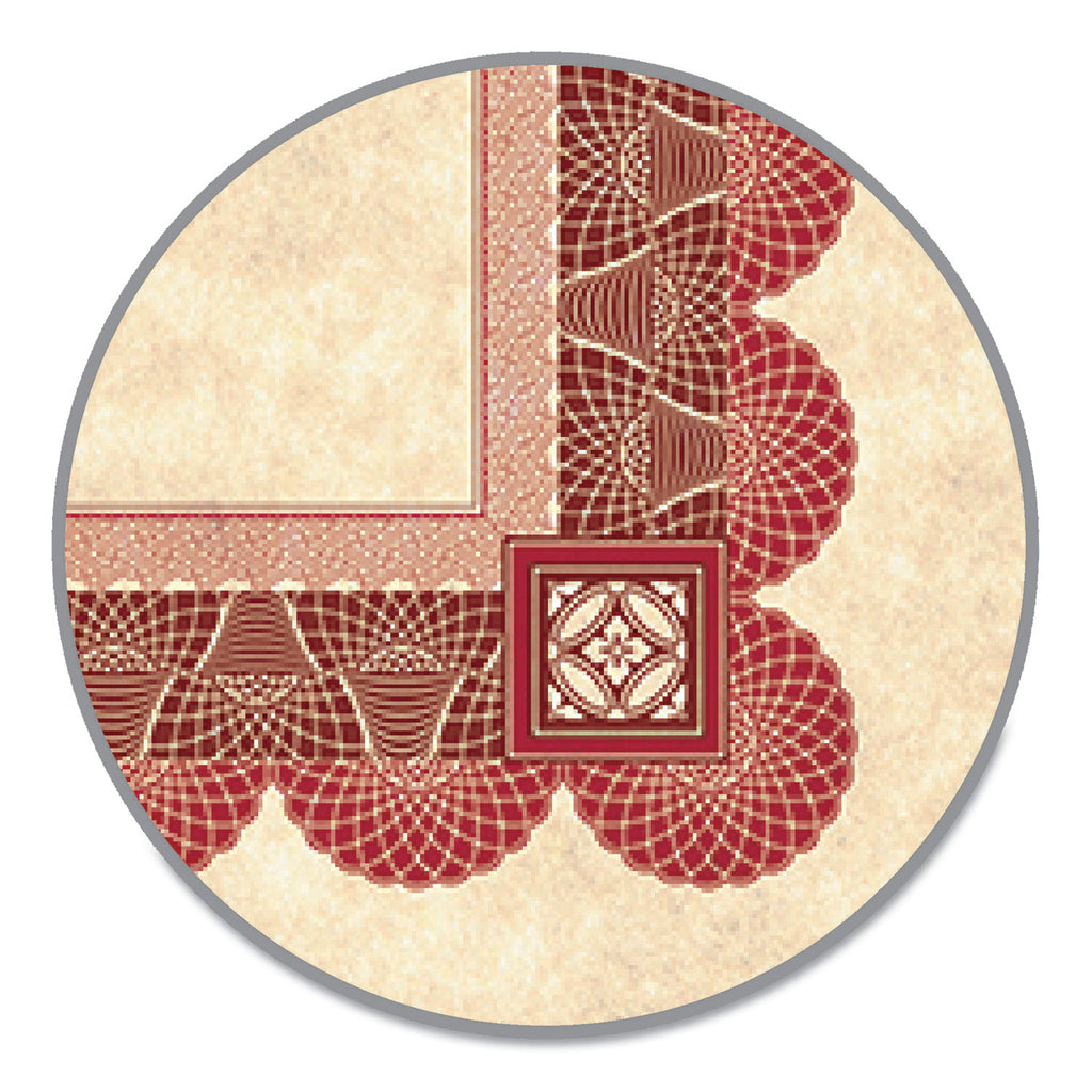Parchment Certificates, Academic, 8.5 x 11, Copper with Red/Brown Border, 25/Pack - 