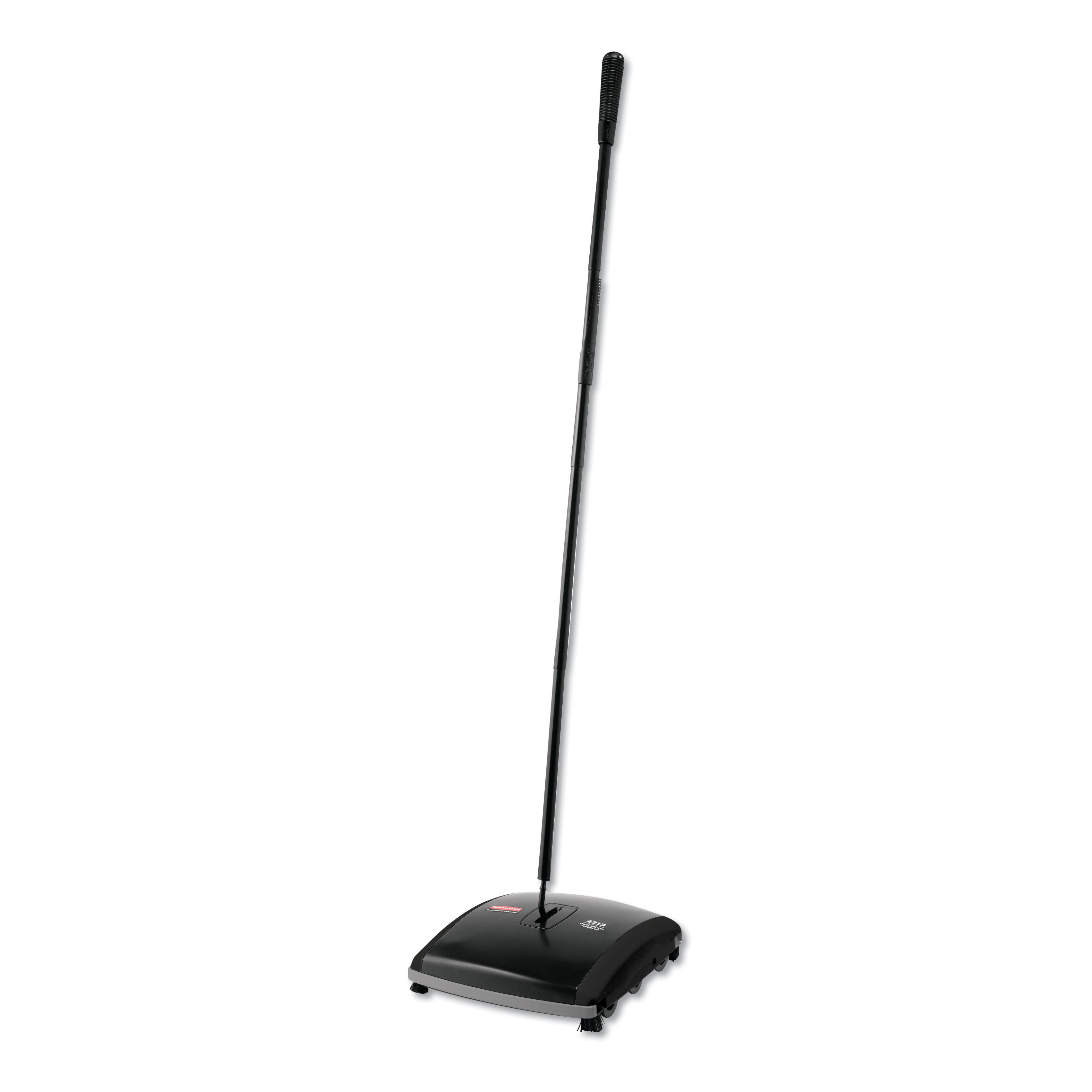 Dual Action Sweeper, 44" Steel/Plastic Handle, Black/Yellow - 1