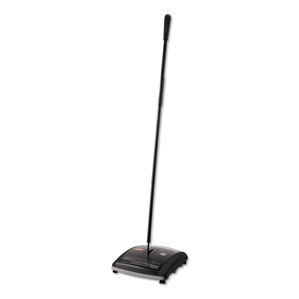 Brushless Mechanical Sweeper, 44'' Handle, Black/Yellow