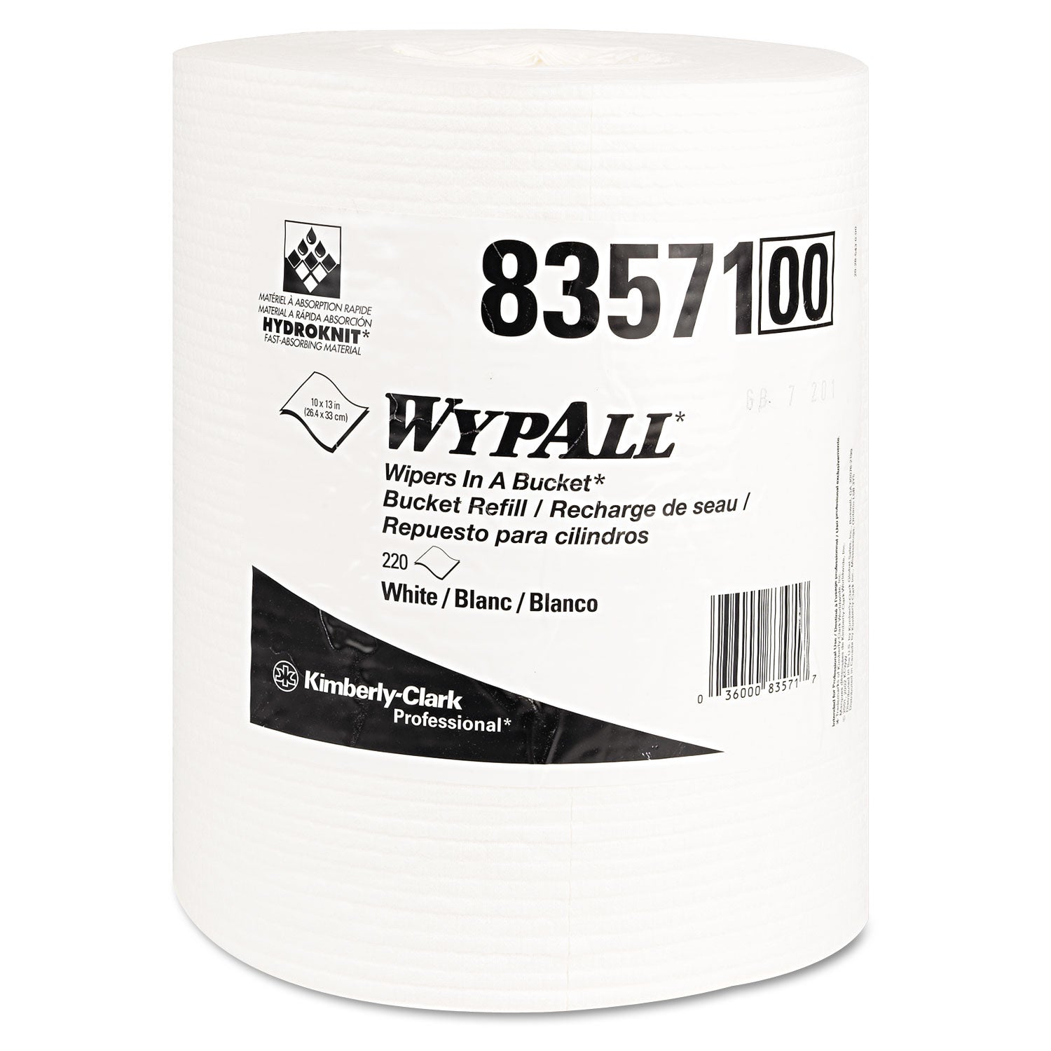 x70-wipers-in-a-bucket-refills-no-bucket-13-x-10-white-220-rolls-3-rolls-carton_kcc83571 - 1