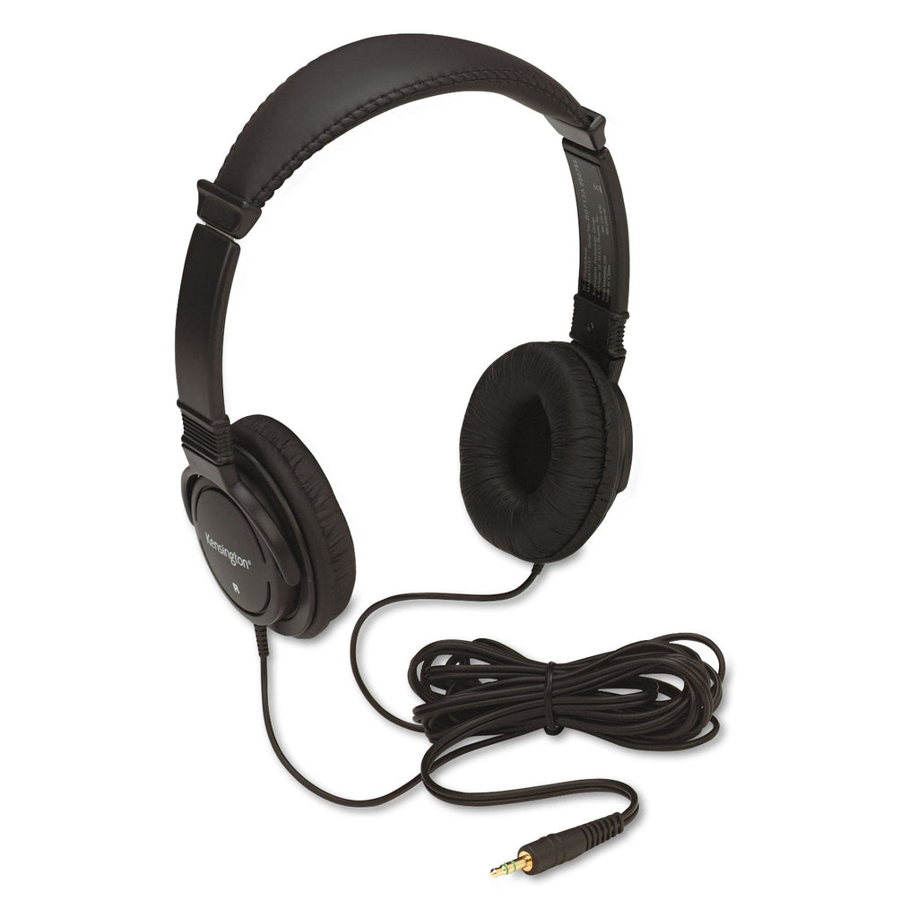 Hi-Fi Headphones, Plush Sealed Earpads, Black - 