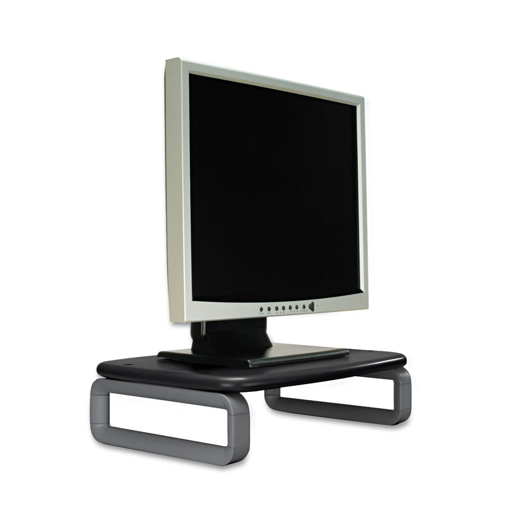 Monitor Stand with SmartFit, For 24" Monitors, 15.5" x 12" x 3" to 6", Black/Gray, Supports 80 lbs - 